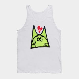 Graffiti cat love Tank Top